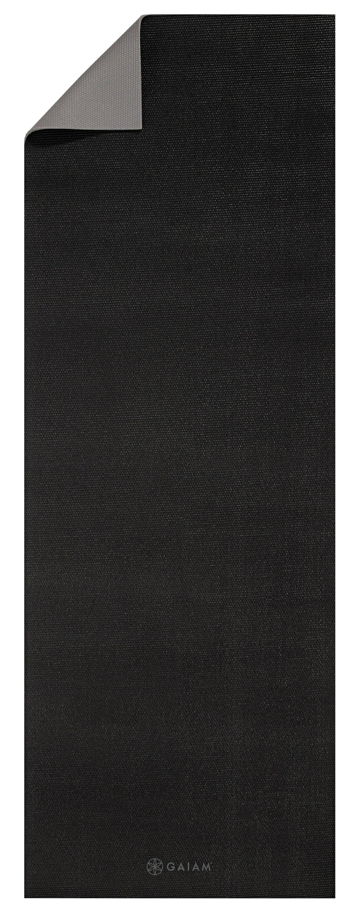 Gaiam 2-Color Yoga Mat (4mm) flat