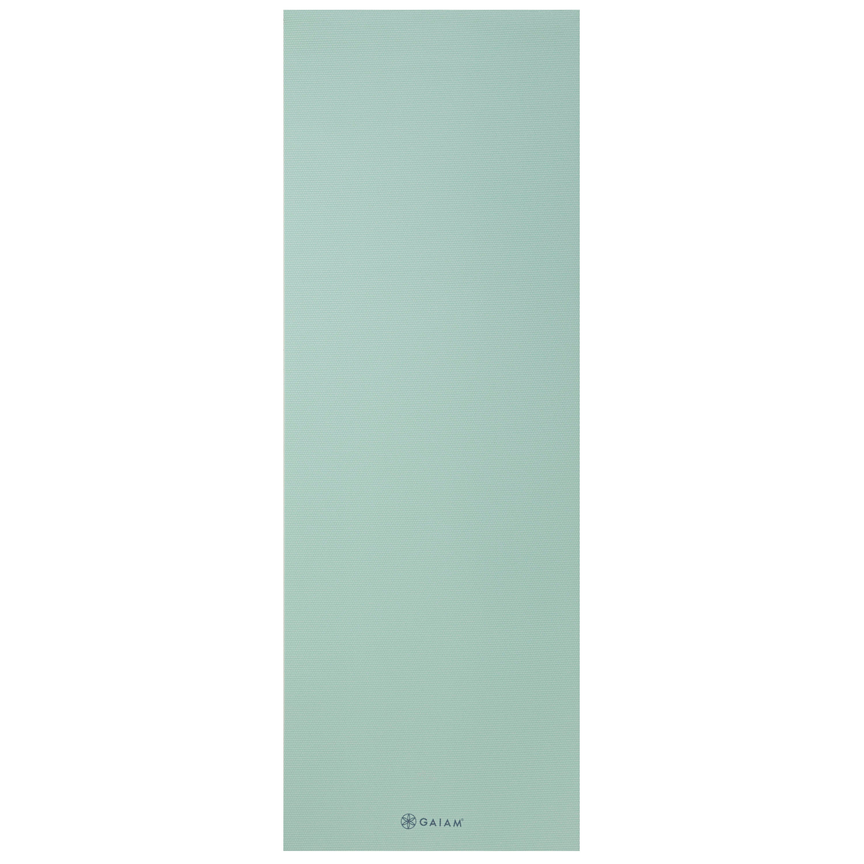 Gaiam Classic Solid Color Yoga Mats (5mm) Morning Dew flat